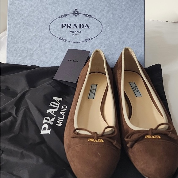 Beautiful Prada Milano ballerina Bow Flats - Picture 4 of 5